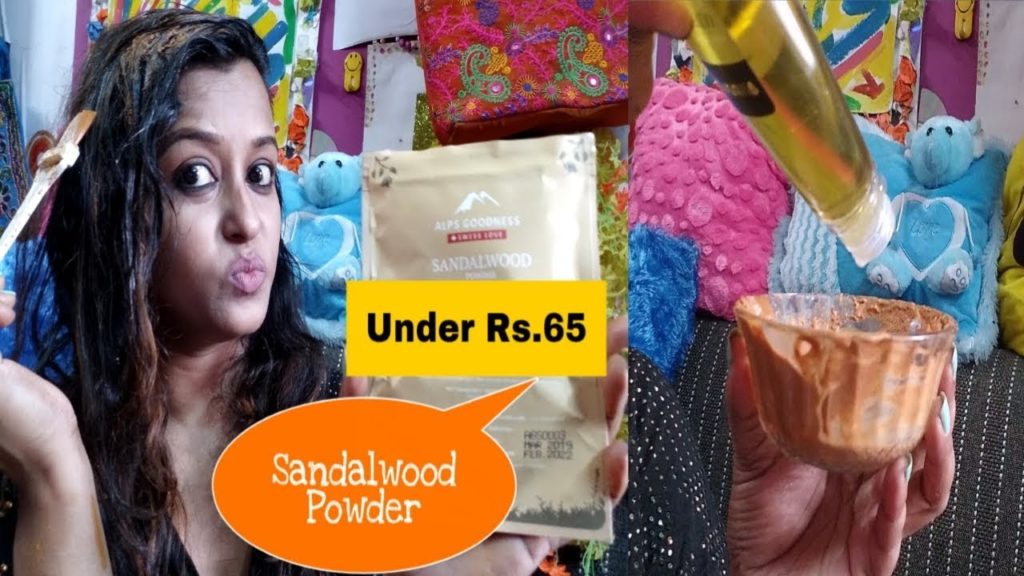 Alps Goodness Sandalwood Powder Review & Demo In Hindi I Organic Hair Mask Anindita Ghosh